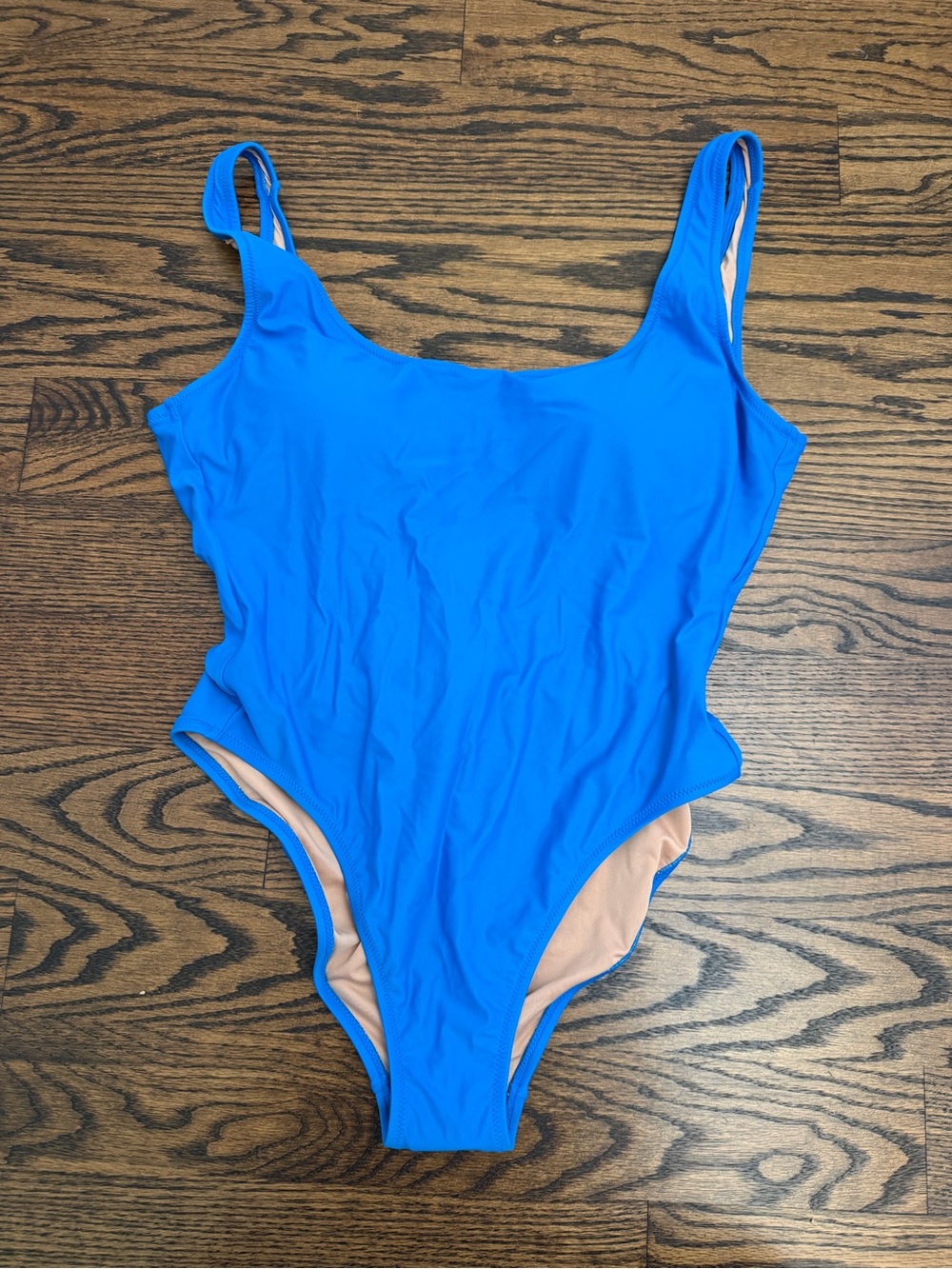 J. Crew Blue fully Lined One-Piece swimsuit size 12 NWT